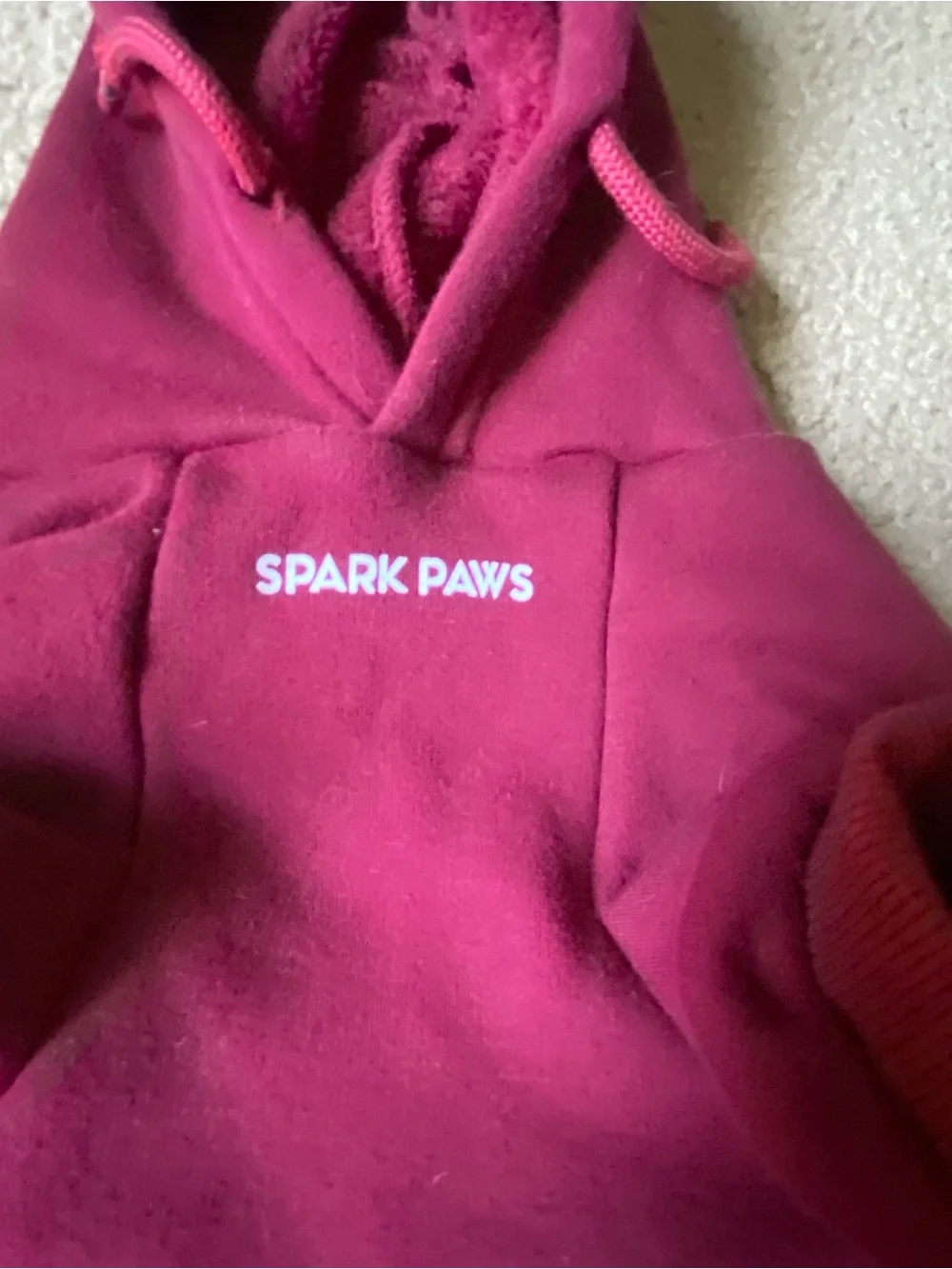 Spark Paws dog hoodie